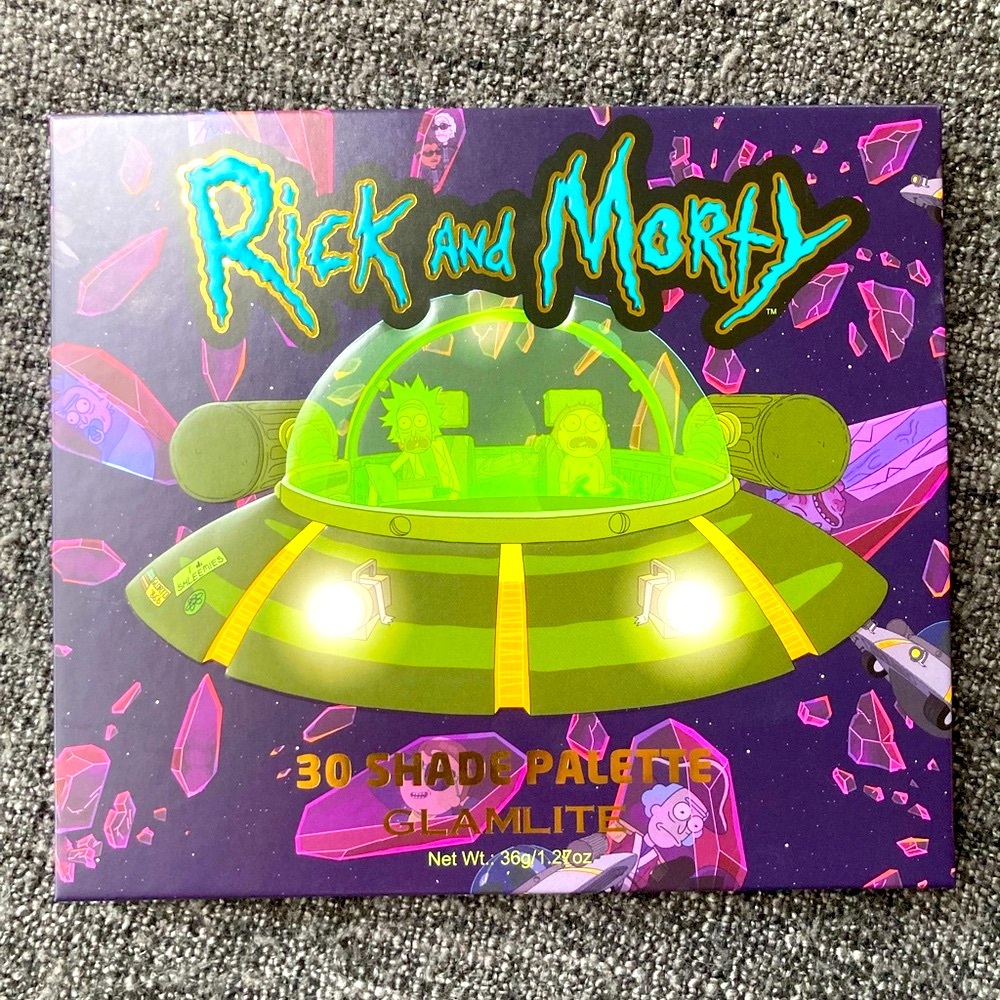 Glamlite Rick and Morty Eyeshadow Palette